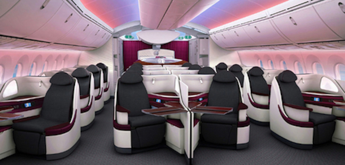 Qatar Airways Boeing 787 Dreamliner Interiors Aircraft