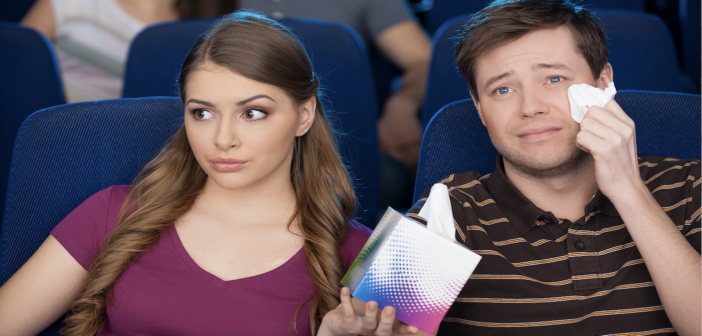 do passengers cry more when watching films on a plane?