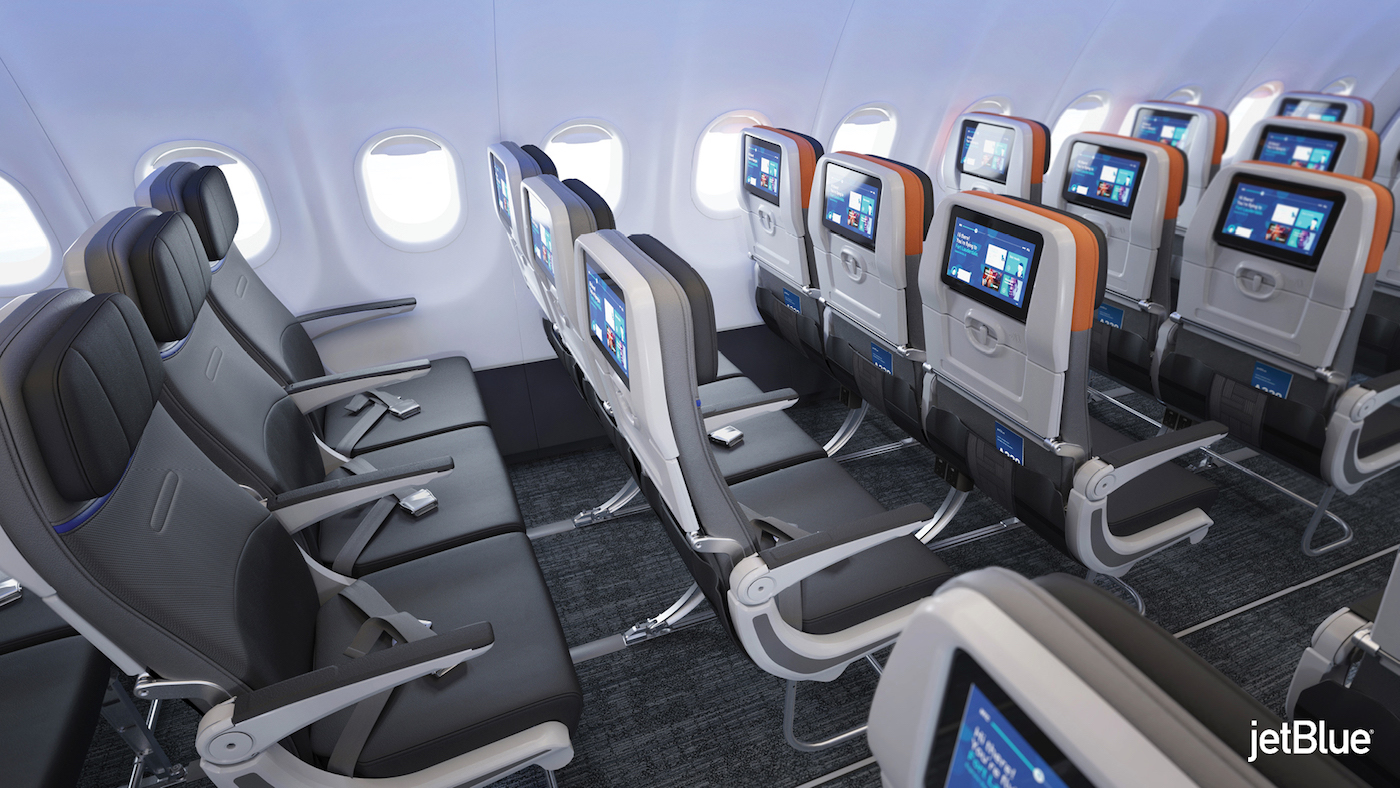 JetBlue reveals plans for A320 interiors revamp - Aircraft 