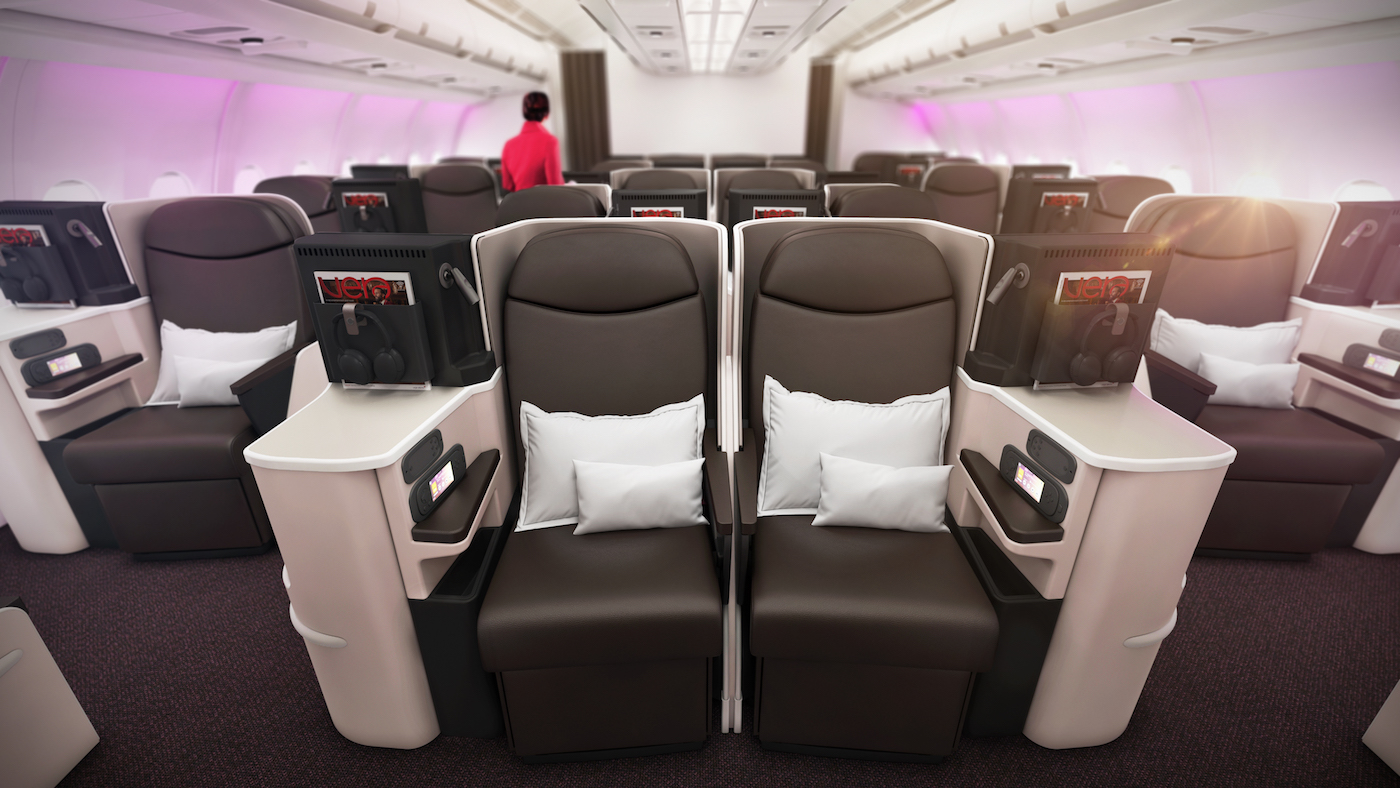 First Virgin Atlantic A330 200 Cabin Completed Aircraft