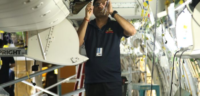 Emirates Engineering reconfigures second Boeing 777-200LR aircraft