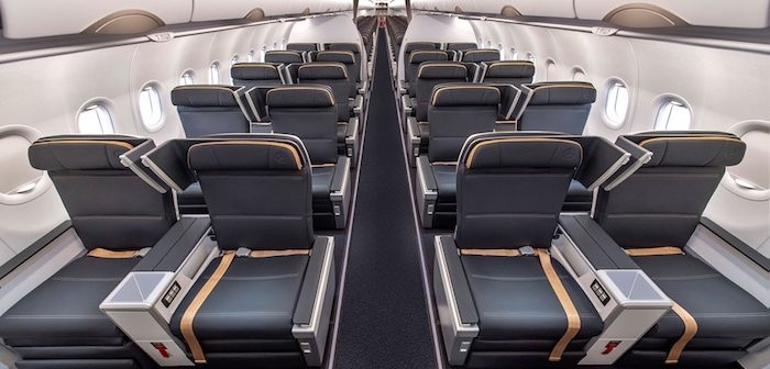 the MiQ seat in a Turkish Airlines Airbus A321neo