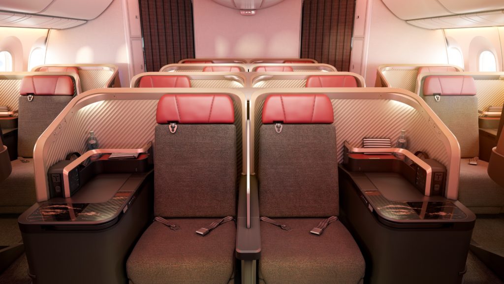 LATAM Business Class cabin