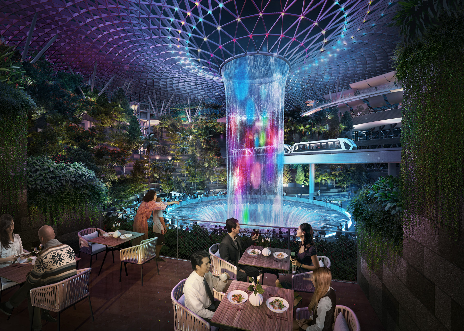 Stunning pre-flight dining options at Changi's Jewel