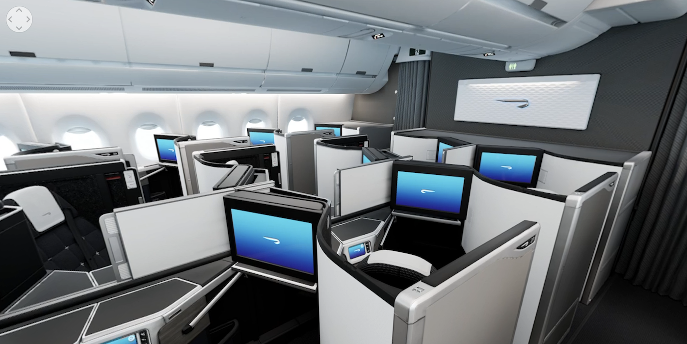 Explore BA's A350 Club World cabin in 360° Aircraft Interiors