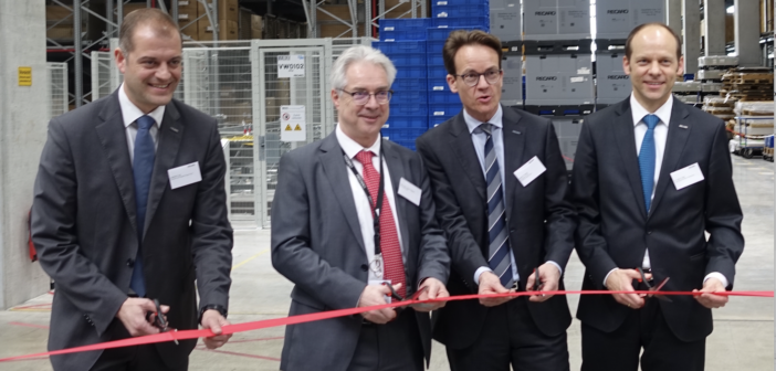 From left to right: Joachim Ley, EVP of supply chain, RAS; Hermann-Josef Pelgrim, Mayor of Schwäbisch Hall; Martin Putsch, CEO of Recaro Group; Dr Mark Hiller, CEO of RAS