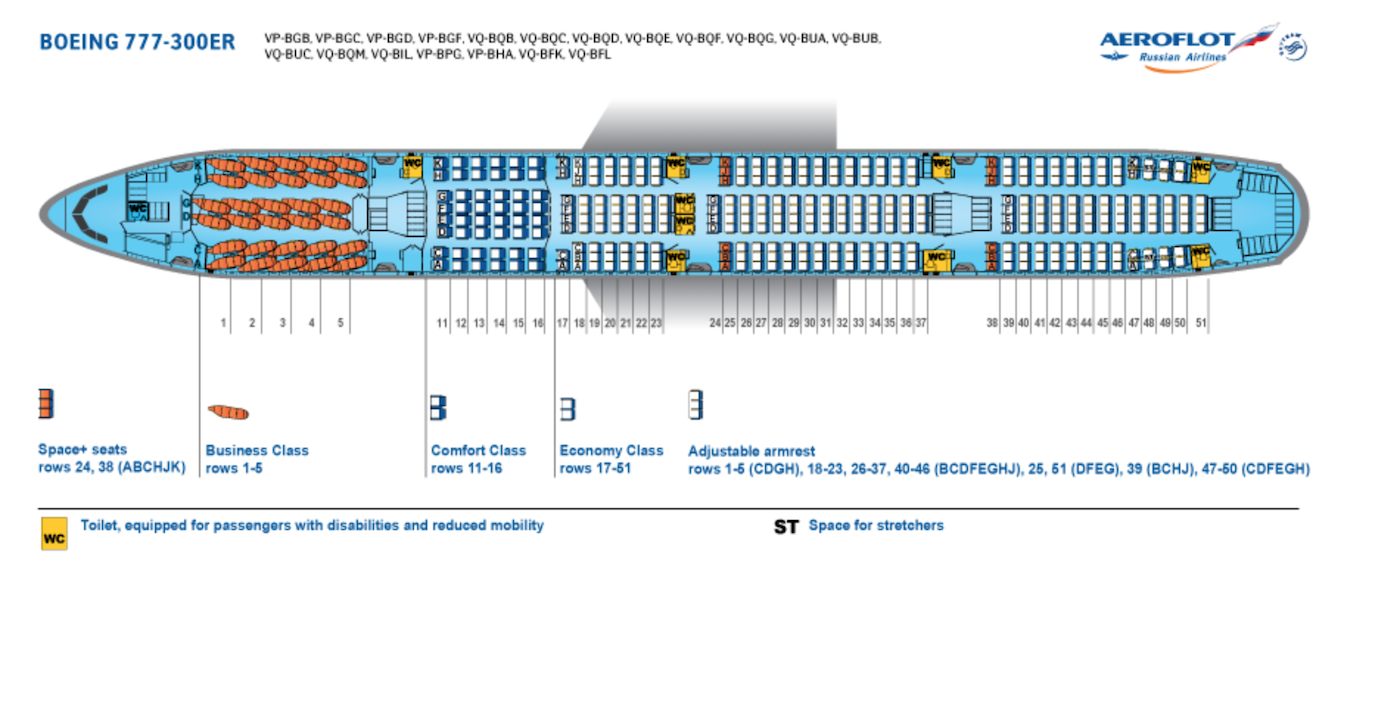 Ham spade Transparent Aeroflot to modify B777-300ER cabin layouts - Aircraft Interiors  International
