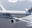 a flybe Embraer e175 aircraft in flight