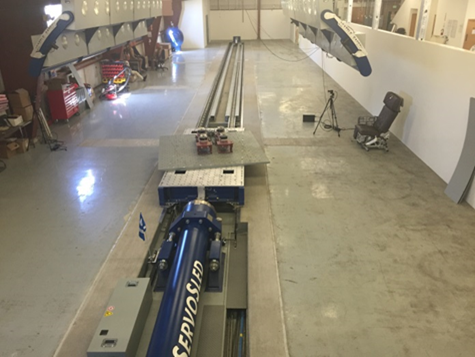 Jamco America’s dynamic test facility