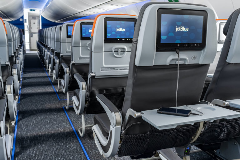 JetBlue reveals allnew cabin design for A220300 Aircraft Interiors