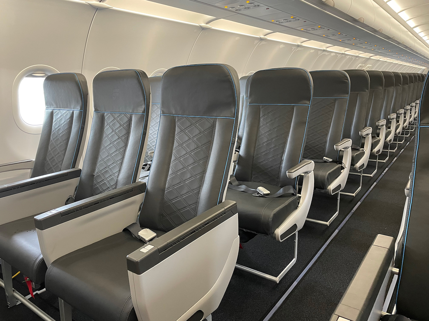 The SL3710 seat cover, created with a lightweight, recycled leather