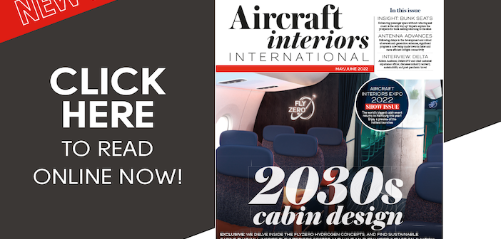 The cover of may/june aircraft interiors international magazine