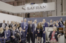 the safran team on their stand at aircraft interiors expo 2022