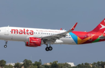 An Air Malta Airbus A321neo landing
