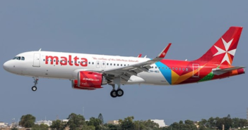 Air Malta to fly the Blueview digital passenger experience An Air Malta Airbus A321neo landing