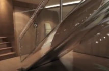 The grand staircase in Eése Doret's Head of State Airbus A380 cabin concept