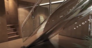 The ultimate flying experience: the Head of State Airbus A380 The grand staircase in Eése Doret's Head of State Airbus A380 cabin concept