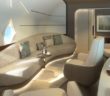 An area with comfortable seats and sofas in Lufthansa Technik's BBJ-9 VIP cabin concept