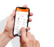 a mobile phone being used to access easyjet's wi-fi service