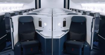 Air France’s A350 business-class seat wows AIX visitors