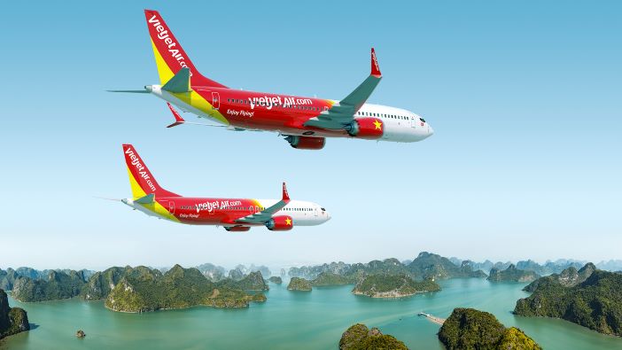 A rendering of the Vietjet Boeing 737 MAX livery