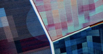 three carpet samples showing the different collections